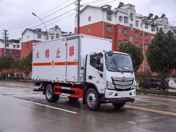 國六福田歐馬可爆破廂式運(yùn)輸車